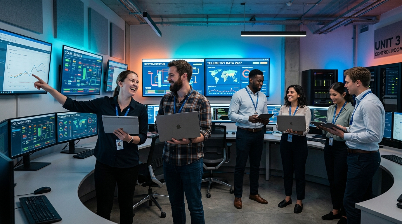 Dynamic young engineering team at Sigvaro